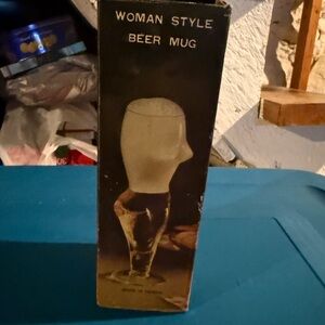 Vintage Woman-Shaped Beer Mug